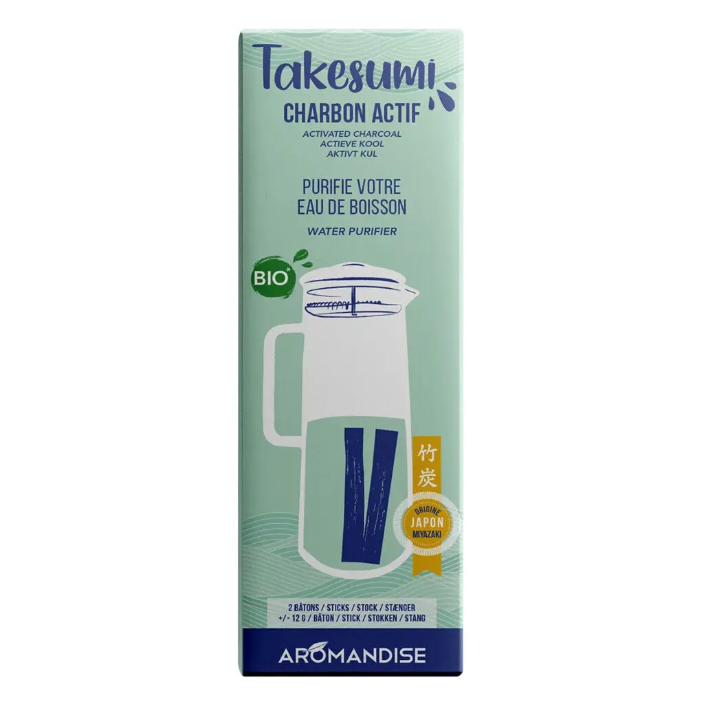 Aromandise Takesumi Geactiveerde Bamboekool 2 Sticks (1 stuk)