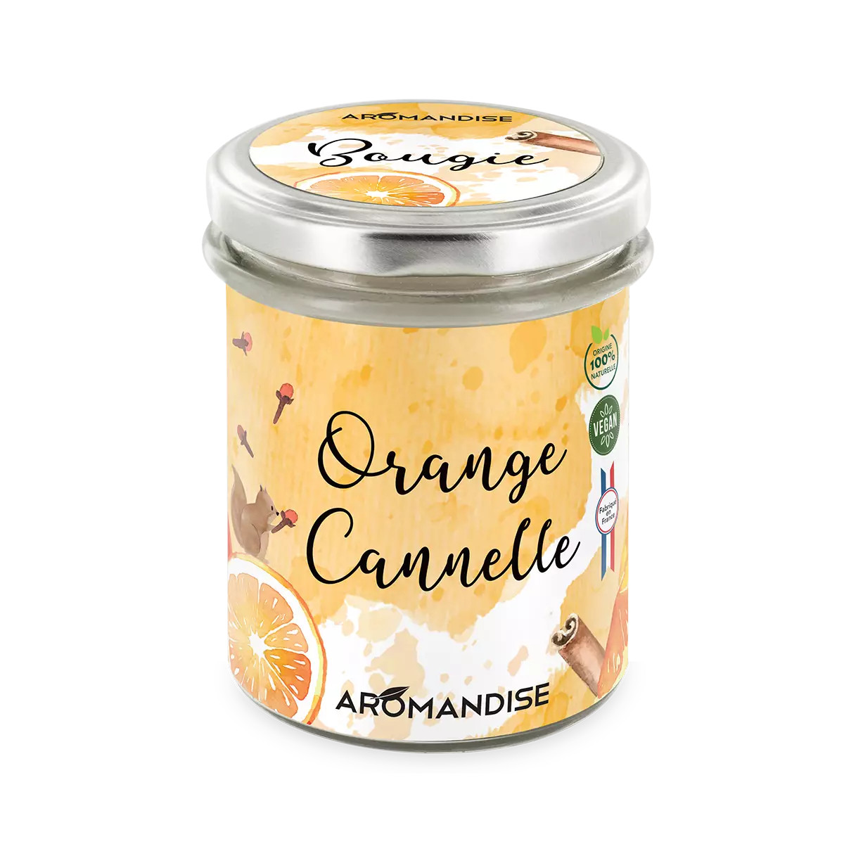 Aromandise Geurkaars Sinaas Kaneel (1 stuk)