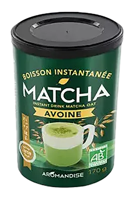 Aromandise Instant Drink Matcha Haver Bio (170 gr)