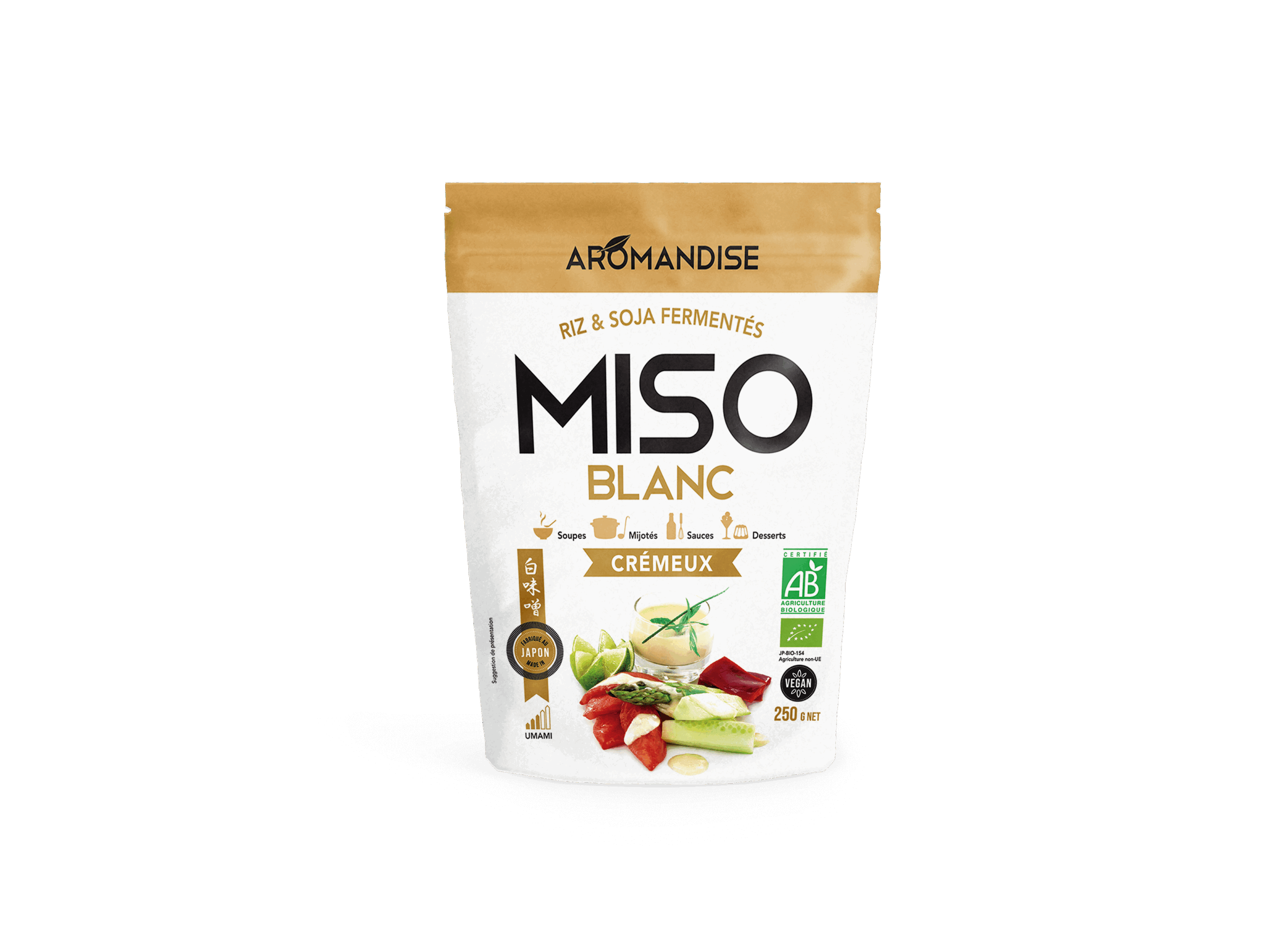 Aromandise Witte Miso Crème Bio (250 gr)