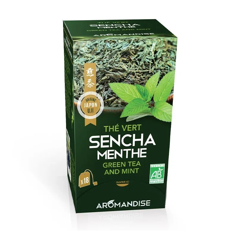 Aromandise Sencha Uji en Munt Infusie Bio (18 x 2 gr)