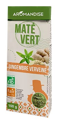 Aromandise Maté met Gember Verbena Bio (100 gr)