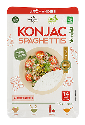 Aromandise Spaghetti van Konjac en Rijst Bio (150 gr)
