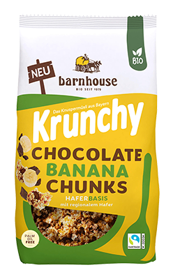 Barnhouse Krunchy Chocolade Banaan Bio (450 gr)