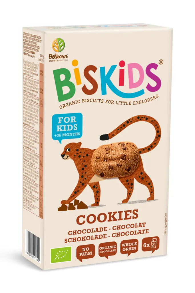 Belkorn Biskids Bio Biskids Koekjes met Chocolade Bio (120 gr)