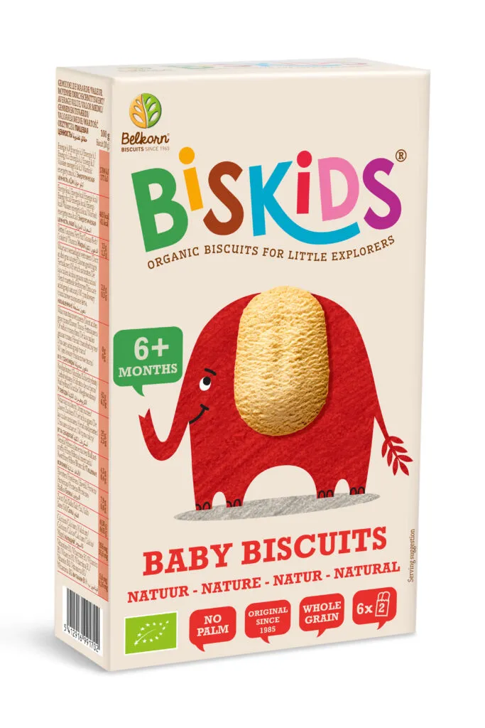 Belkorn Biskids Bio Biskids Babykoekjes Natuur +6 Maanden Bio (120 gr)