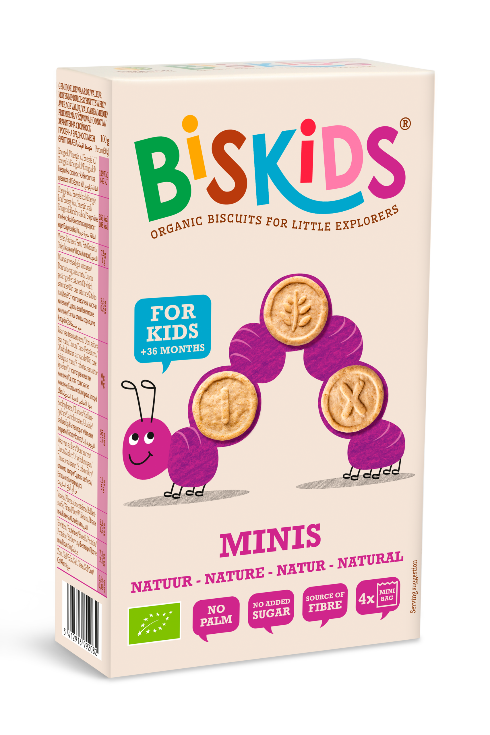 Belkorn Biskids Bio Biskids Mini's Koekjes Bio (120 gr)