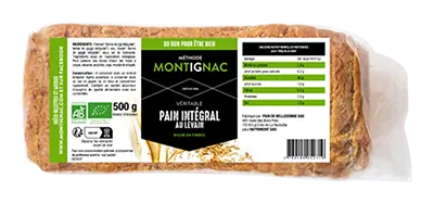 Belledonne Montignac Volkorenbrood Gesneden Bio (500 gr)