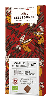 Belledonne Chocolade Melk Tonka Vanille Bio (100 gr)