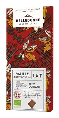 Belledonne Chocolade Melk Tonka Vanille Bio (100 gr)