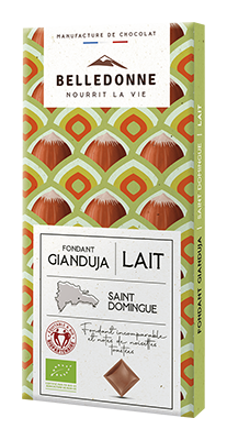 Belledonne Chocolade Melk Gianduja Bio (80 gr)