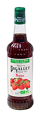 Bigallet Siroop Aardbei Bio (700 ml)