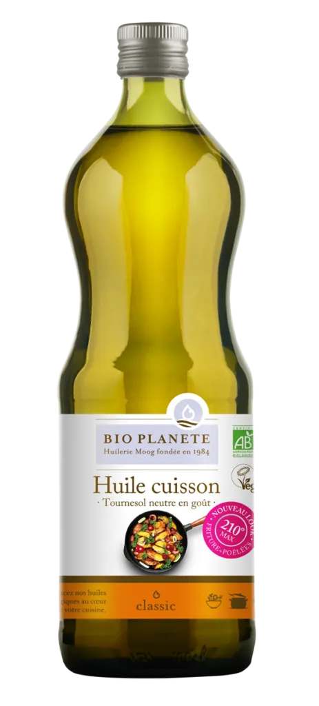 Bio Planète Zonnebloem Olie om Te Bakken en Frituren Bio (1000 ml)