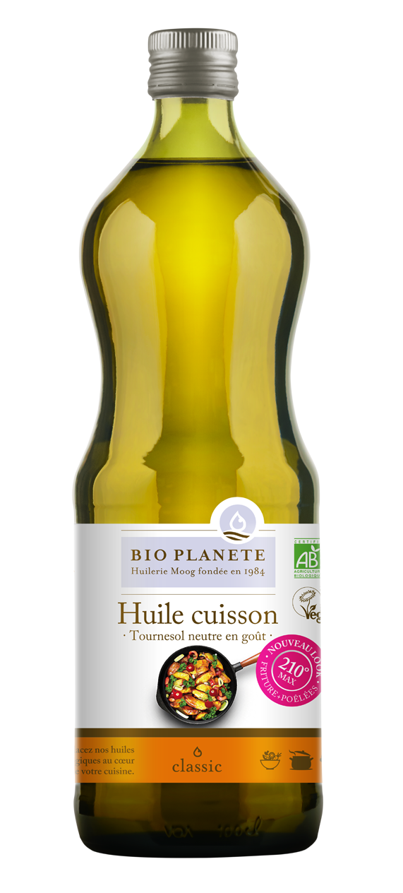 Bio Planète Zonnebloem Olie om Te Bakken en Frituren Bio (1000 ml)
