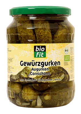 Biofit Augurken zonder Suiker Bio (670 ml)