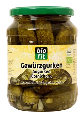 Biofit Augurken zonder Suiker Bio (670 ml)