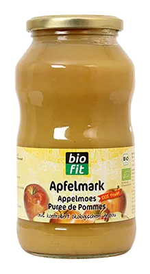 Biofit Appelmoes Ongezoet Bio (720 ml)