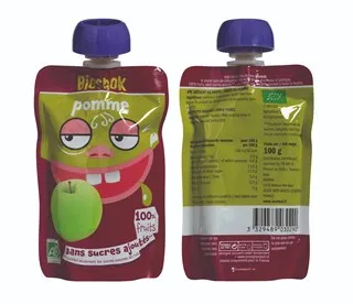 Bioshok Knijpzakje Appel Bio (100 gr)