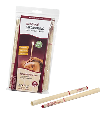 Biosun Conische Oorkaarsen - Honing, Salie en Kamille (10 stuks)