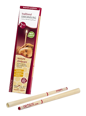 Biosun Conische Oorkaarsen - Honing, Salie en Kamille (4 stuks)
