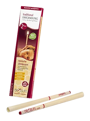 Biosun Conische Oorkaarsen - Honing, Salie en Kamille (4 stuks)