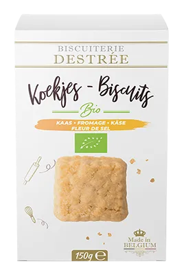 Biscuiterie Destrée Kaas & Fleur De Sel Koekjes Bio (150 gr)