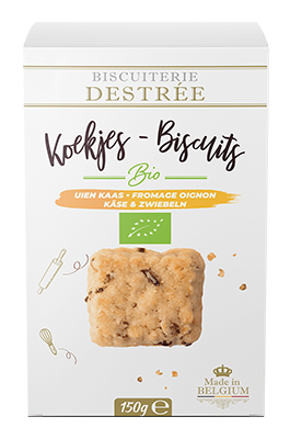 Biscuiterie Destrée Kaas & Ui Koekjes Bio (150 gr)