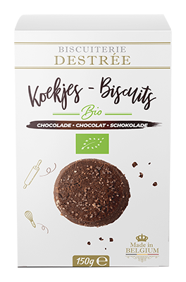 Biscuiterie Destrée Chocolade Koekjes Bio (150 gr)