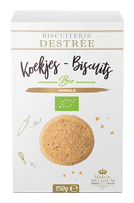 Biscuiterie Destrée Vanille Koekjes Bio (150 gr)