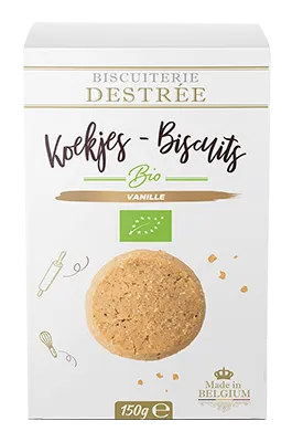 Biscuiterie Destrée Vanille Koekjes Bio (150 gr)