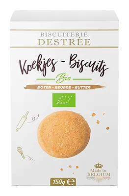 Biscuiterie Destrée Boterkoekjes Bio (150 gr)