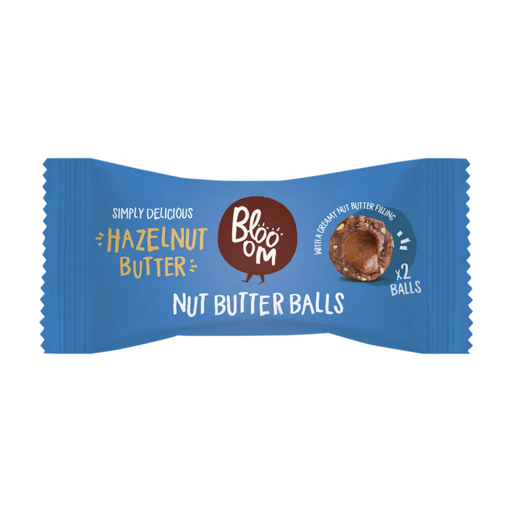 Blooom Notenboter Balletjes Hazelnoot Cacao met Romig Hart Bio (36 gr)