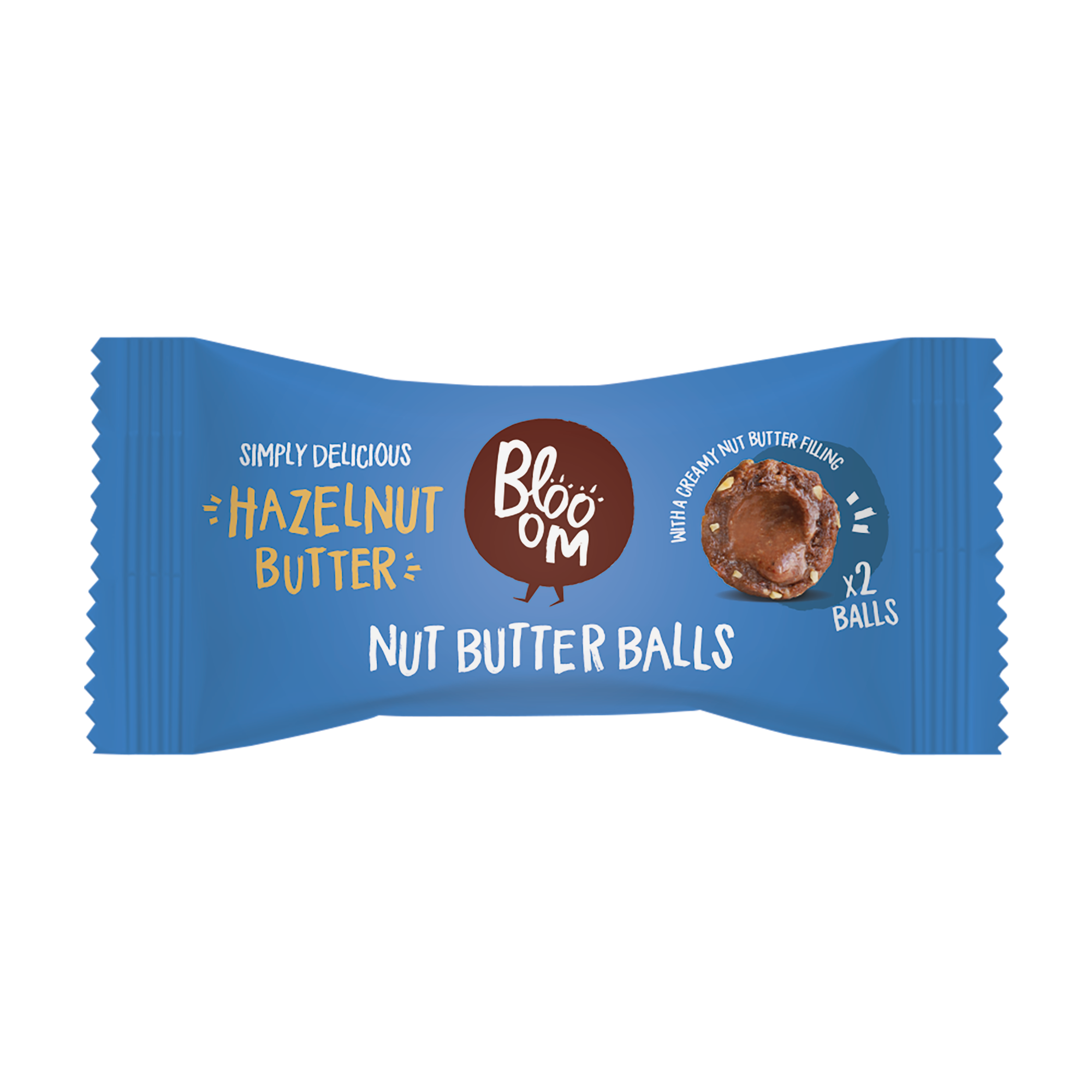 Blooom Notenboter Balletjes Hazelnoot Cacao met Romig Hart Bio (36 gr)