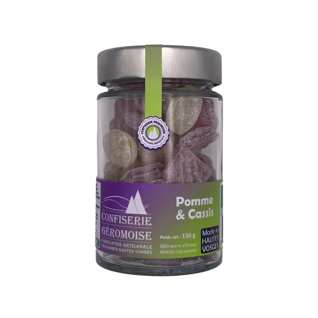 Bonbons Des Vosges Pastilles Des Vosges Appel/zwarte Bes Bio (150 gr)