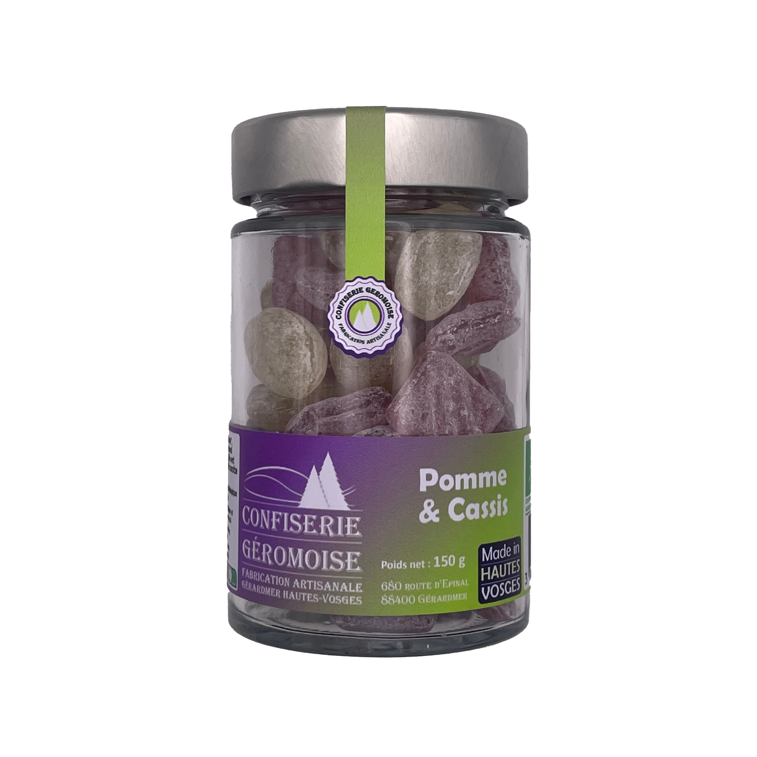 Bonbons Des Vosges Pastilles Des Vosges Appel/zwarte Bes Bio (150 gr)