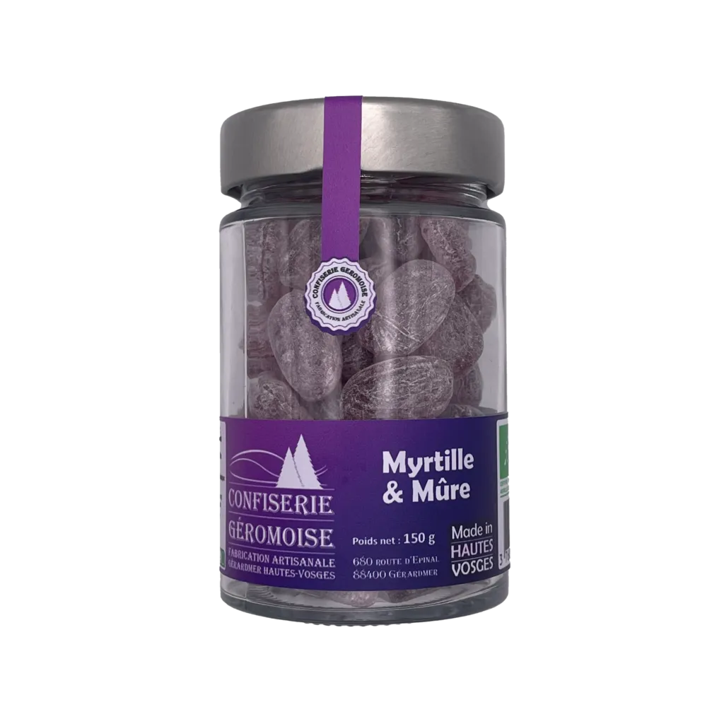 Bonbons Des Vosges Pastilles Des Vosges Braam/blauwe Bes Bio (150 gr)