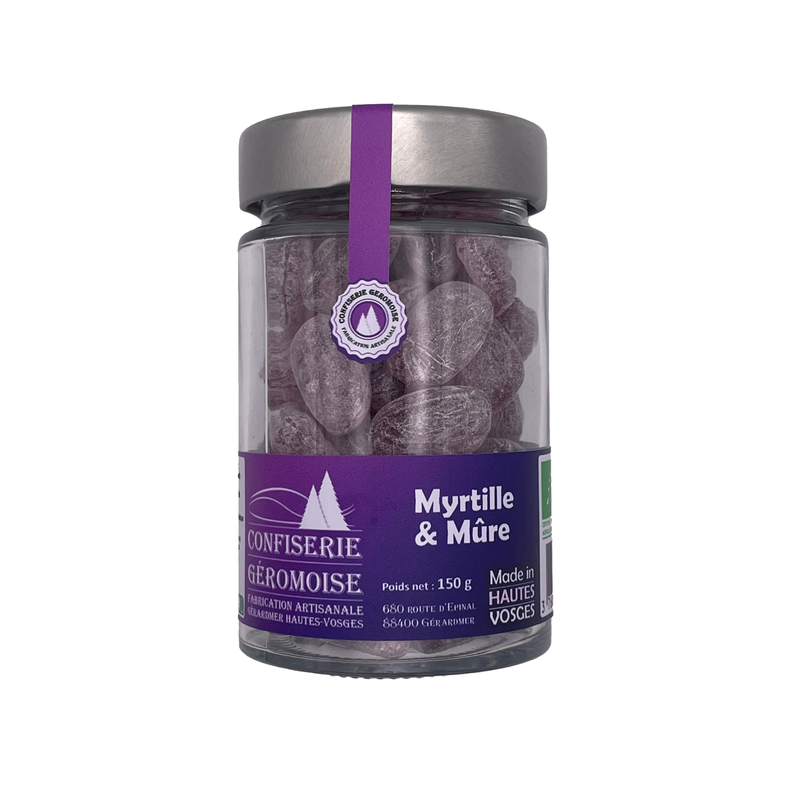 Bonbons Des Vosges Pastilles Des Vosges Braam/blauwe Bes Bio (150 gr)