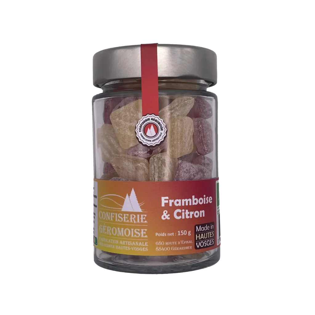 Bonbons Des Vosges Pastilles Des Vosges Framboos/citroen Bio (150 gr)