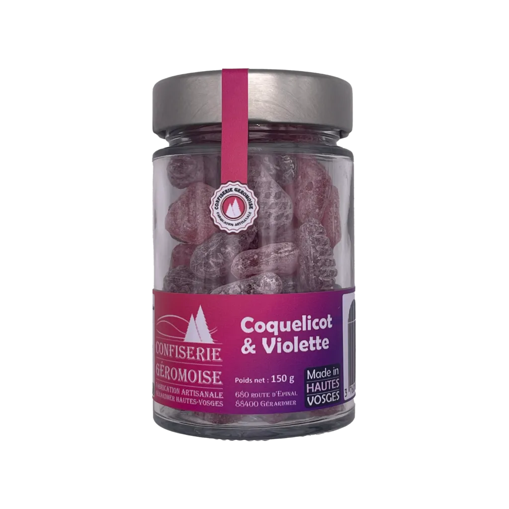 Bonbons Des Vosges Pastilles Des Vosges Klaproos/violet (150 gr)