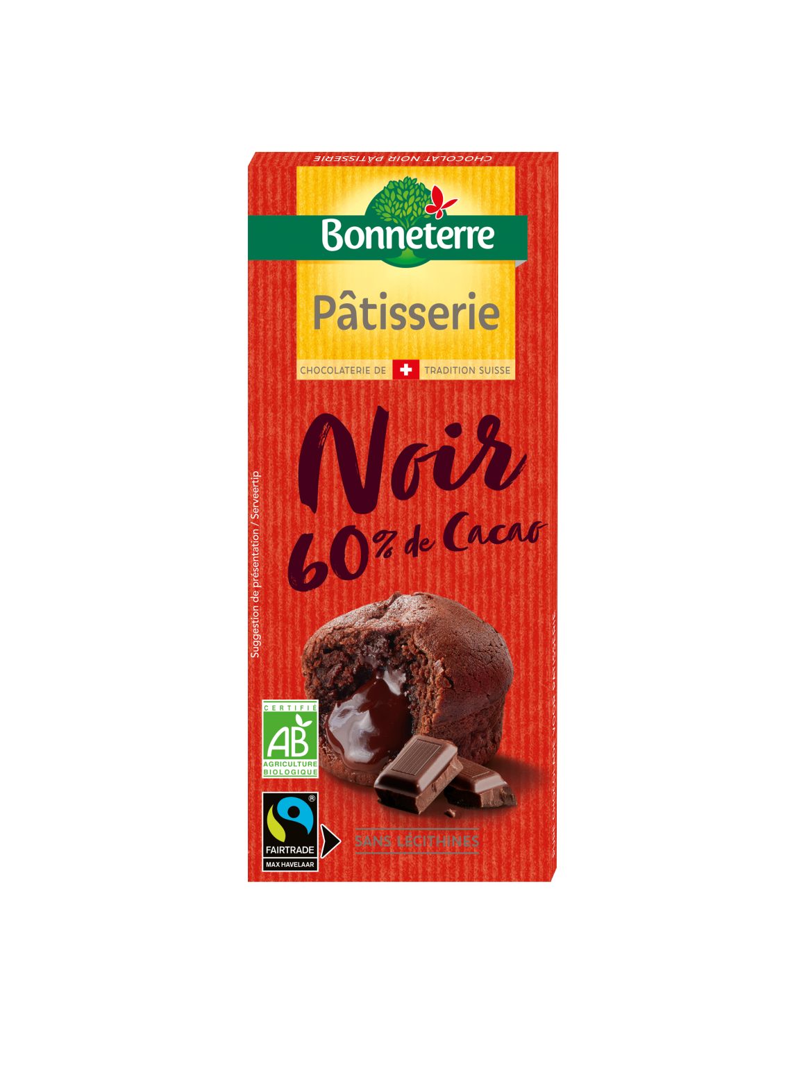 Bonneterre Pure Chocolade Patisserie 60% Bio (200 gr)