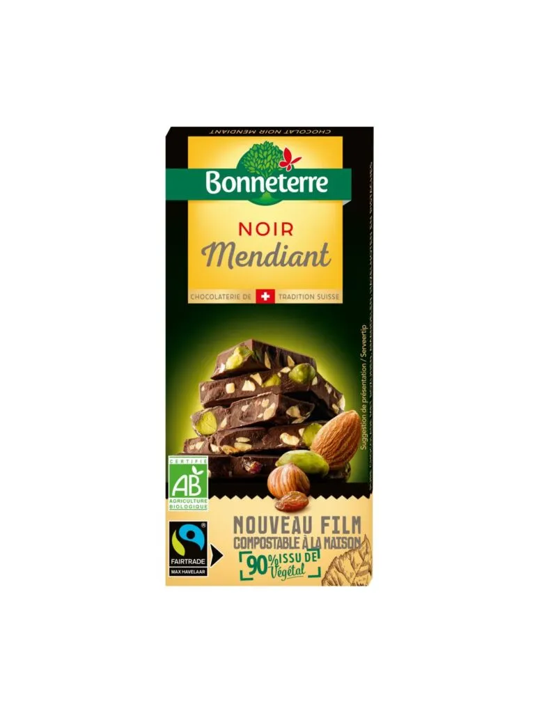 Bonneterre Pure Chocolade Noten en Rozijnen Bio (100 gr)