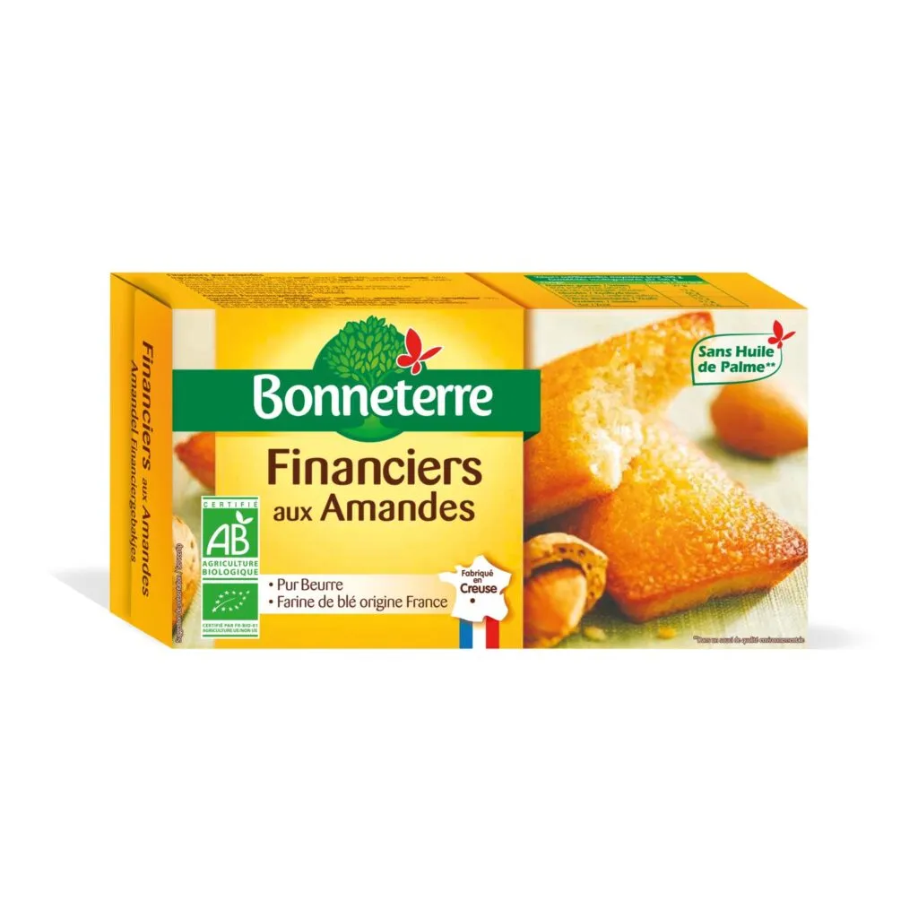 Bonneterre Amandel Financiergebakjes Bio (150 gr)