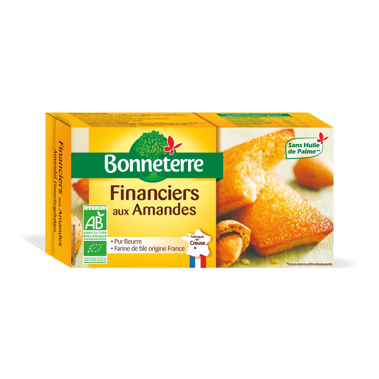Bonneterre Amandel Financiergebakjes Bio (150 gr)