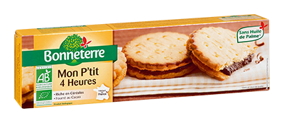Bonneterre Koekjes Gevuld met Cacao Bio (185 gr)