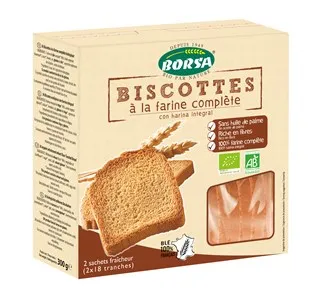 Borsa Beschuit Volkoren Bio (300 gr)