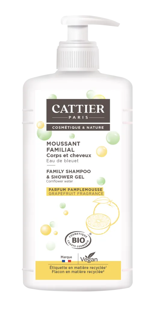 Cattier Douchegel & Shampoo Korenbloem/lactoserum (1000 ml)