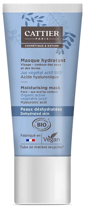 Cattier Vochtinbrengend Masker Gezicht & Ogen (50 ml)