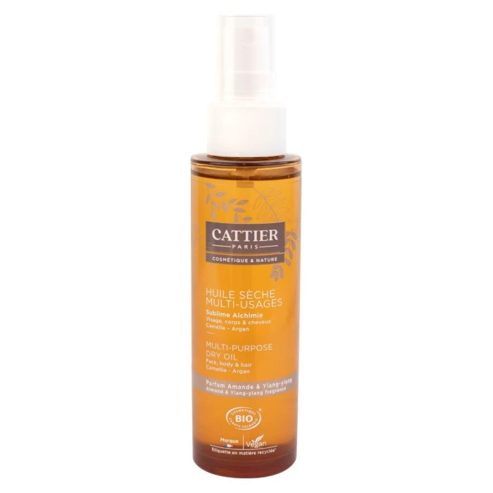 Cattier Multifunctionele Droge Olie Camelia/argan (100 ml)