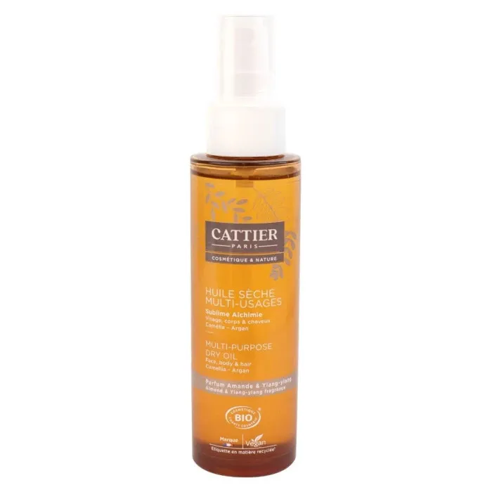Cattier Multifunctionele Droge Olie Camelia/argan (100 ml)