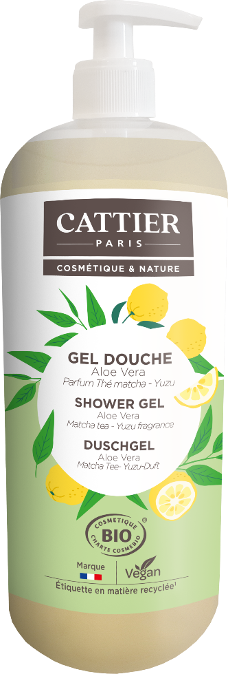 Cattier Douchegel Matcha - Yuzu (1000 ml)